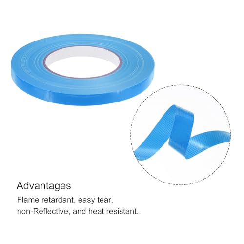Image of MECCANIXITY Colorful Craft Gaffers Tape Rolls Light Blue 1 /2 inch X 60 Yards Matte Gaffers DIY Photo Albums for Gifts Decoration Backdrop Cables Floor Taping 1 Pcs