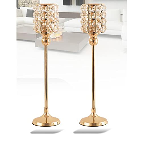 2x Castiçal de Cristal Suporte para Jantar para Eventos Especiais Decoração Castiçal Ornamento