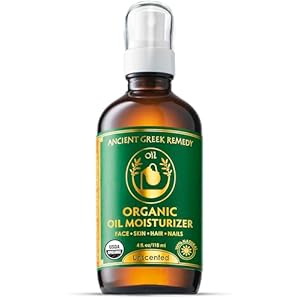 Ancient Greek Remedy Face Oil for Dry Skin – Organic Unscented Anti-Aging Serum – Jojoba, Rosehip, Almond, Olive, Vitamin E – Facial Gua Sha oil – Natural Body Moisturizer for Women & Men 4 oz