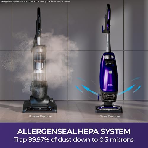 Image of Kenmore BU4018 Intuition Bagged Upright Vacuum Lift-Up Carpet Cleaner 2-Motor Power Suction with HEPA Filter,3-in-1 Combination, Upholstery Tool for Hardwood Floor, Pet Hair, Purple