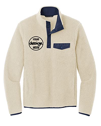 INK STITCH F140 Unisex Custom Personalized Embroidery Logo Texts Camp Snap Pullover2