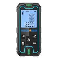 Laser Entfernungsmesser 50 m, RockSeed Tragbarer Laser Entfernungsmesser, Digitale Entfernungsmessung mit 2 Wasserwaagen, Laser Entfernungsmesser mit 5-Einheiten-Umrechnung