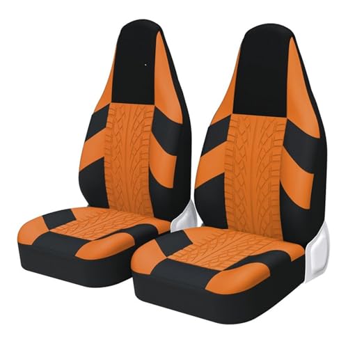 Housse de siège voiture contre l'usure des sièges de sport et vans Istana orange 2PCS