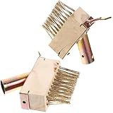 FOMIYES Cepillo de Alambre de Acero para Desherbar, 2 Unidades sin Mango, Herramienta para Limpiar Juntas y Eliminar Musgo en Patios y Jardines al Aire Libre