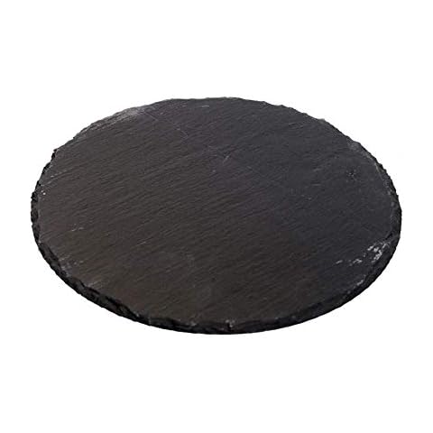 Vetrineinrete® - Bandeja redonda de pizarra de 30 cm Cover