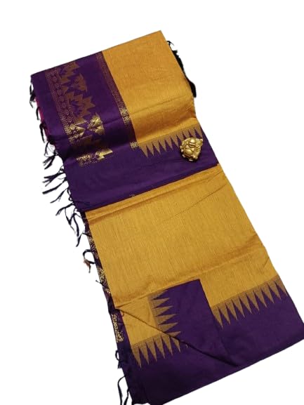 Women’s Pure Gadwal Kalyani Cotton Saree with Rich Zari Pallu & Unstitched Blouse | Soft Handloom Saree for Festivals & Traditional Occasions-image-38