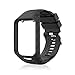 Peedeu pour Tomtom Montre Bracelet Silicone Bracelets de Remplacement pour Tomtom Runner 2 / Runner 3 / Spark 3 / Aventurier/Golfeur 2 Sports GPS Running