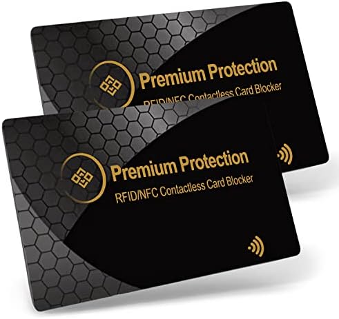KF-Premium RFID Blocking Card (2 Pack) - Ultra Thin Debit & Credi...
