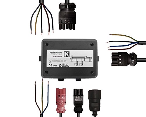 NEUER Wieland Power Splitter Energieverteiler Verteilerbox 3 fach zb. für für Backofen Herd Kochfeld Microwelle Geschirrpüler Dampfgarer Mikrowelle