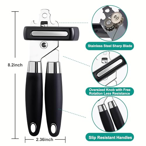 Yarmchahk Multifunctional Stainless Steel Manual Can Opener and Bottle Opener, Heavy Duty - image 3