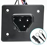 Golf Cart 48V Charger Receptacle Fits EZGO RXV and Delta-Q Battery Charger Plug with w/Wires # 602529