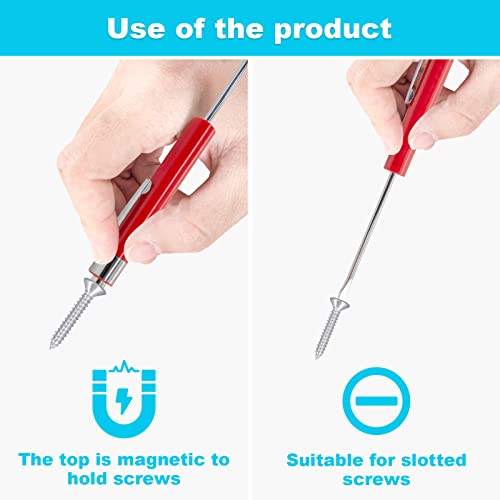 Image of (10) TEN for Snap on Pocket Screwdriver, Flat Tip Screwdrivers Magnetic