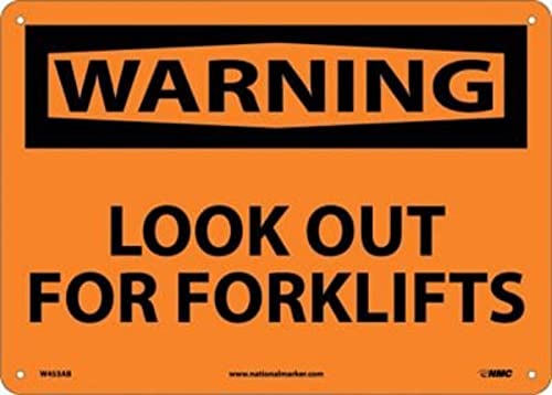 Panneau OSHA alu Warning Fork Lift pour sécuriser la zone logistique