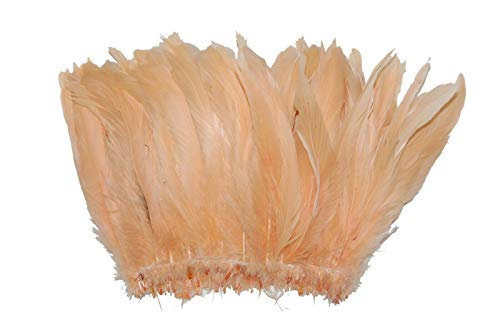 100 Pcs Rooster Coque Fringe - Peach 4-6