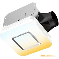 OREiN Bathroom Exhaust Fan with Light, 100 CFM, 1.5 Sones Quiet Bathroom Fan, 1500LM LED Light, 3CCT & Night Light, ENERGY STAR, ETL Listed, Room-Side Installation, No Attic Access Needed