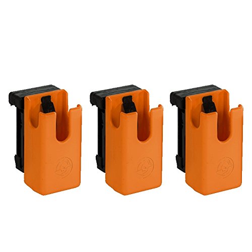 Ghost Kit 3 Porta Caricatori per Tiro Dinamico Sportivo | 3 x PortaCaricatore Universale 360° Hybrid in ABS con Clip Rotativa | per Caricatori Bifilari ad Alta Capacità | Tiratori Destri o Mancini