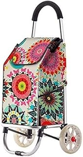 Shopping Cart Foldable Shopping Trolleys Shopping Trolley, Foldable Stair Climbing Shopping Cart, Lightweight Shopping Trolley, Load-Bearing 50 Kg Aluminum Alloy Material Hand Truck (Color : C)