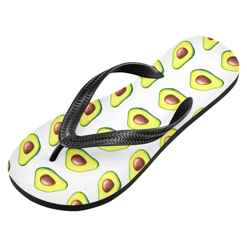 Burbuja Avocado Flip Flops for Women Men, Soft Thong Sandals Rubber Slippers for Pool Beach Essentials2