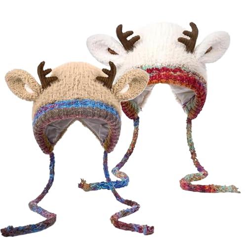 Bonnet bois de cerf coupe-vent avec sac de rangement pour sorties d'hiver