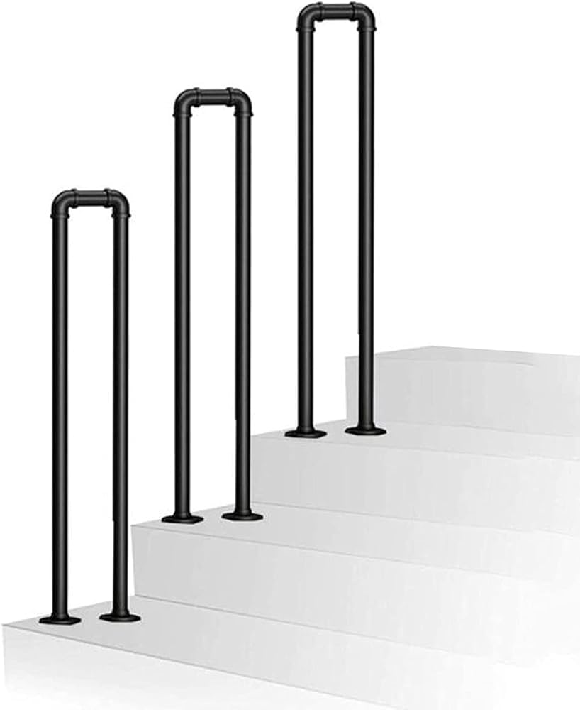 Rambarde d'escalier 3 pièces en U avec accessoires pour porche et loft