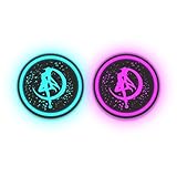 2pcs LED Car Cup Holder Lights for Sailor Moon，LED Car Coasterss with 7 Colors Interior Atmosphere...