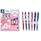 PILOT - Coffret de 3 Frixion Ball + 3 FriXion Ball Clicker - Stylos Effaçables - Édition Limitée Sweet Paradise - Rollers Rechargeables - Corps Turquoise, Corail, Violet - Encre Bleue - Pointe Moyenne