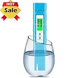 Vminno Digital PH Meter, PH Meter 0.01 PH High Accuracy Water Quality Tester with 0-14 PH Measurement Range for Household Drinking, Pool and Aquarium Water PH Tester Design with ATC