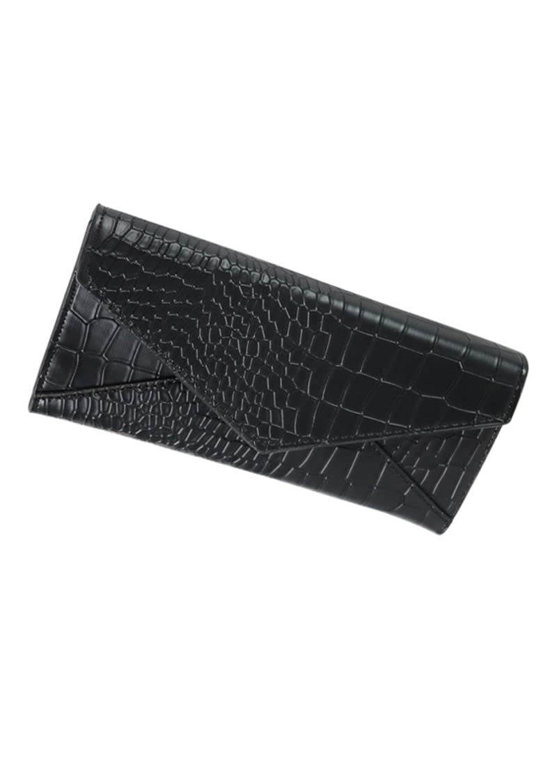 COOLBABYLeather Trifold Wallet And Pouch Black