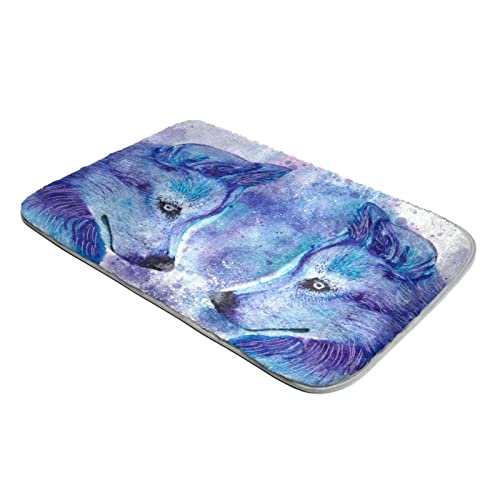 Shag Rug Ultra Soft Plush Rugs Faux Fur Rugs Watercolor Pain