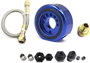 Roadstar Fit for Acura Honda LS B20 VTEC Oil Supply Adapter Aluminum Line Conversion Kit VTEC Head to LS / B20 Block (Blue) - coolthings.us