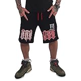 Yakuza Herren No Fun Sweat Shorts, Schwarz, XL