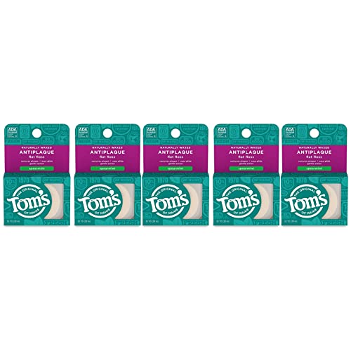 Tom's of Maine Naturally Waxed Anti-Plaque Flat Floss Spearmint 32