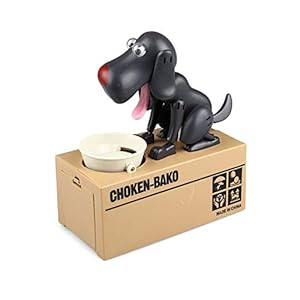 Cloverclover Geld hond spaarvarken alle zwart