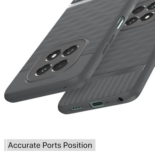 Image of Pikkme Back Cover for Realme C63 5G Camera Protection 3D Hexa Cube Design Silicone Protective Bumper Case (Grey)