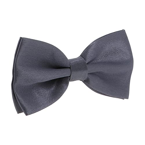 cravateSlim Noeud Papillon Gris anthracite - Noeud Papillon Homme Couleur Uni - Accessoire Chemise et Costume - Mariage, Cérémonie
