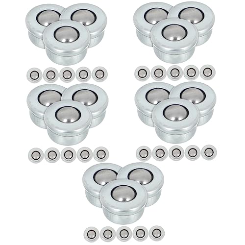 Ruote per ruote autoadesive, piccole ruote, 8 Pezzi Rotelle Universali for Sedia da Ufficio Rotelle Girevoli con Cuscinetto a Sfere Contenitori di Stoccaggio con Ruote Rulli for Apparecchiature con Ro