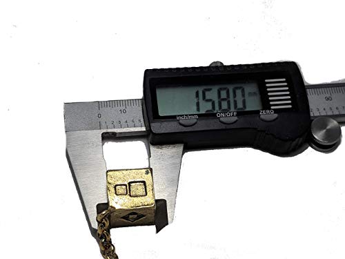 Smuggler's Dice Accurate Antique Weathered Gold Plated Solo Dice (Large) #TOP6