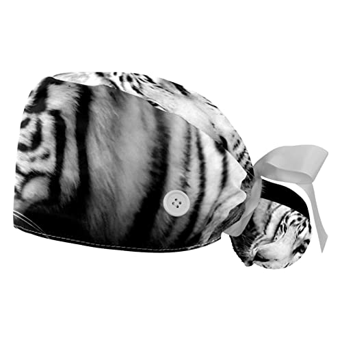 Chapeaux bouffants tigre JDEZ pour la cuisine et les services de santé