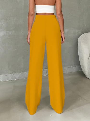 Image of Toochki Trousers for Woman Pants Women's Formal Office Korean | Black Track Pant | Straight | Cotton Spandex Stretchable Trouser | High-Waisted Bottom Wear