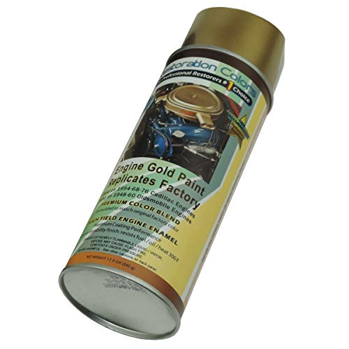 Inline Tube Replacement For 1954-76 Cadillac & 1948-60 Oldsmobile Gold Engine Spray Paint 1Pc #TOP7
