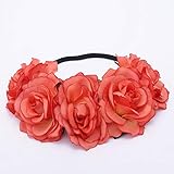 Accessoires de haute qualité : artisans matures, grâce à un savoir-faire exquis, méticuleusement fait à la main dans chaque détail, présentant une apparence étonnante, magique, sexy et charmante. La tête de guirlande de style bohème montre votre amour pour la nature et vous rapproche de la nature. Ajoutez cette belle coiffe rose au panier pour vous surprendre.