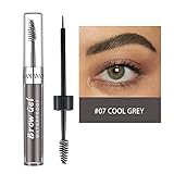 ONarisae Eyebrow Gel Waterproof Eyebrow Color Brow Shaping Gel Makeup Liquid Brows Styling (Gray)