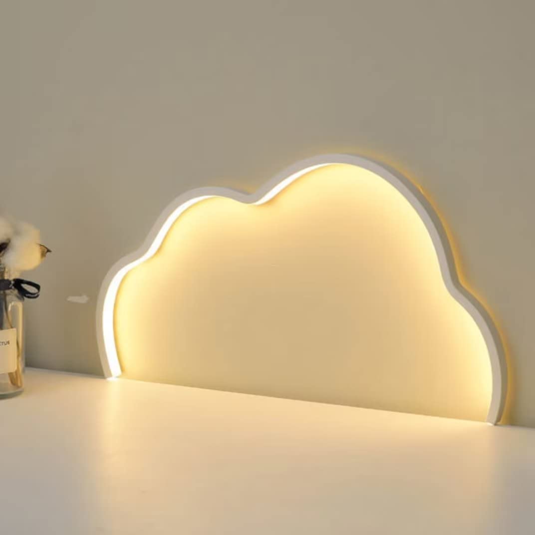 Chmura lampa ścienna lampka nocna urocza pokój dziecięcy lampa ścienna lampa nocna dekoracja lampka nocna lampa stołowa do sypialni, ładowanie przez USB, możliwość ściemniania, biała