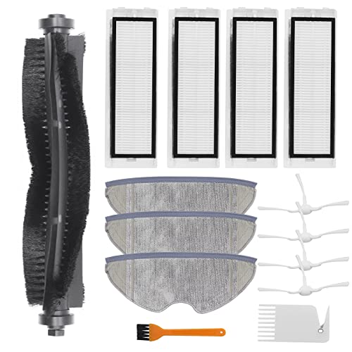 DingGreat Kit di accessori di ricambio per 360 S7 S5 Robot Vacuum Cleaner - 1 Spazzola Principale, 4 Filtro, 4 Spazzole Laterali, 3 Panno di Pulizia