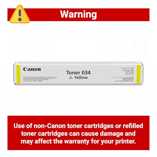 Toner jaune CRG-034 de 7300 pages pour vos impressions professionnelles