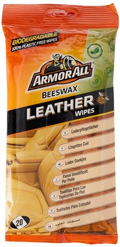 Armor All® - Toallitas para las tapicerías de piel para el cuidado de tu coche - Limpia, restaura...