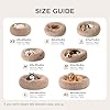Bedsure Calming Dog Bed Medium Size Dog - Donut Washable Medium Pet Bed, 30 inches Anti-Slip Round Fluffy Plush Faux Fur Cat Bed, Fits up to 45 lbs Pets, Camel #5