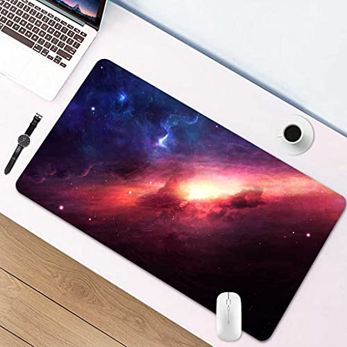 Tapis de souris de jeu ciel étoilé bleu rouge pour bureau moderne