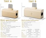 FiiO/Snowsky Tiny Portable DAC & Headphone Amplifier, Hi-Res USB DAC, PEQ Precision Tuning, PCM 384kHz/DSD256 Decoding, Android App/Web Control,3.5mm + 4.4mm Dual Outputs(Tiny B Silver) - Image 2