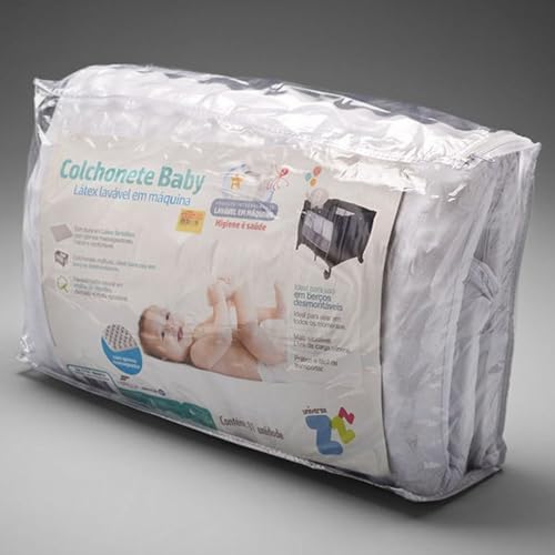 Colchonete Para Berço Desmontável – Lavável em Máquina – 53x91cm – Branco - Fibrasca